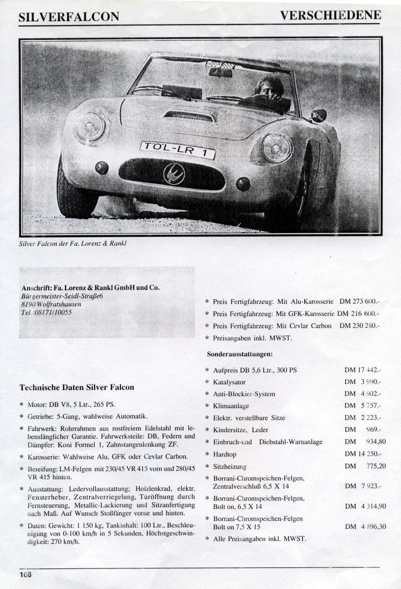 Preisliste Lorenz & Rankl Serie I